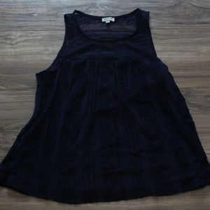 Lily White Navy Tank Top